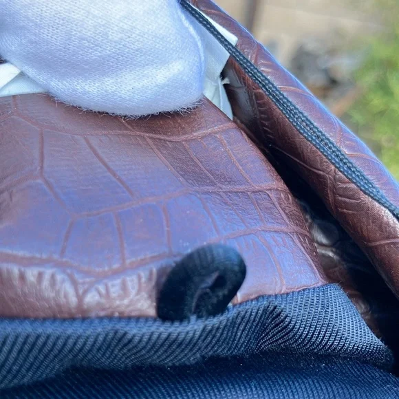 Veronica Beard Croc-Embossed Faux Leather Jacket (Flawed) - Picture 5 of 17